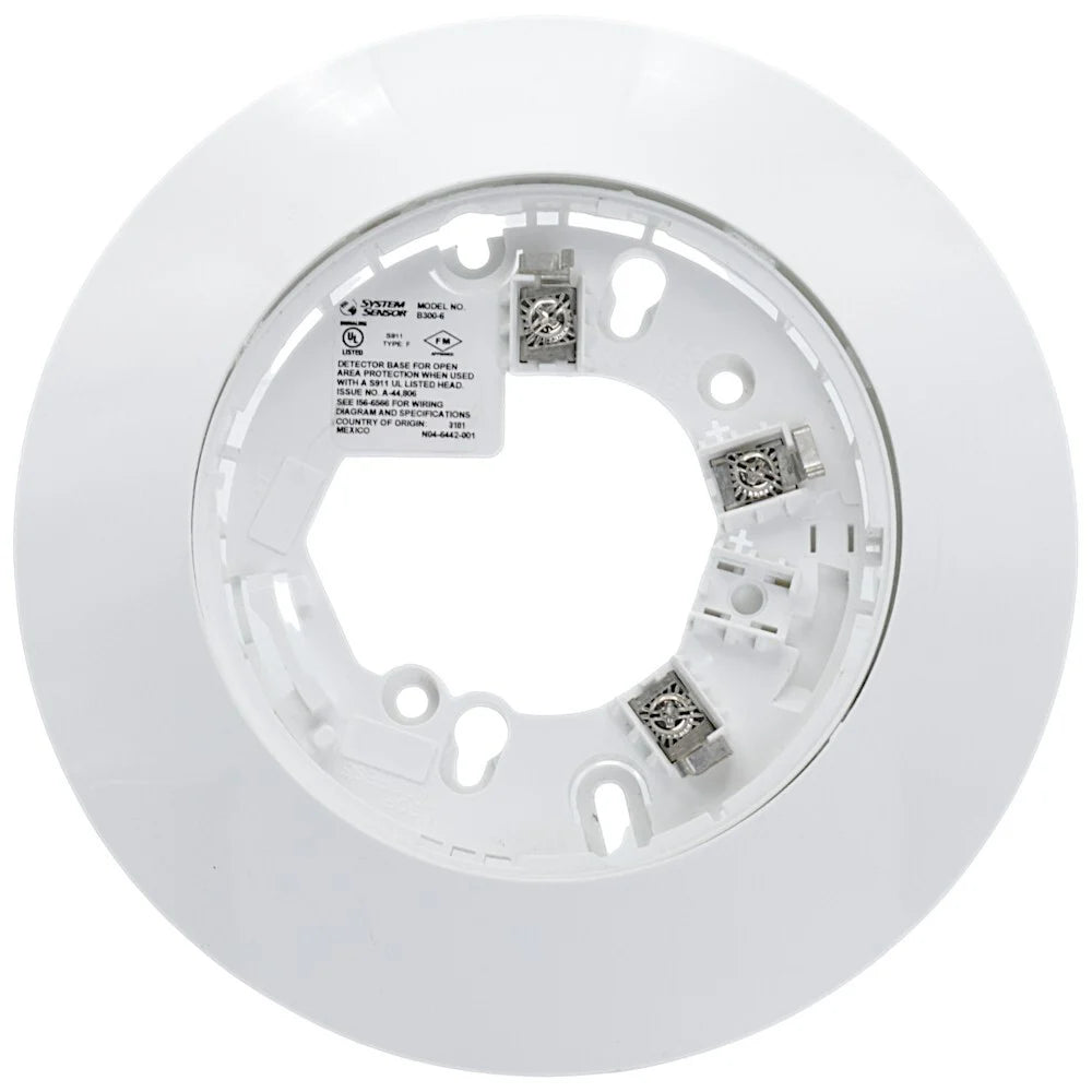 B300-6 6 INCH DETECTOR BASE - SYSTEM SENSOR